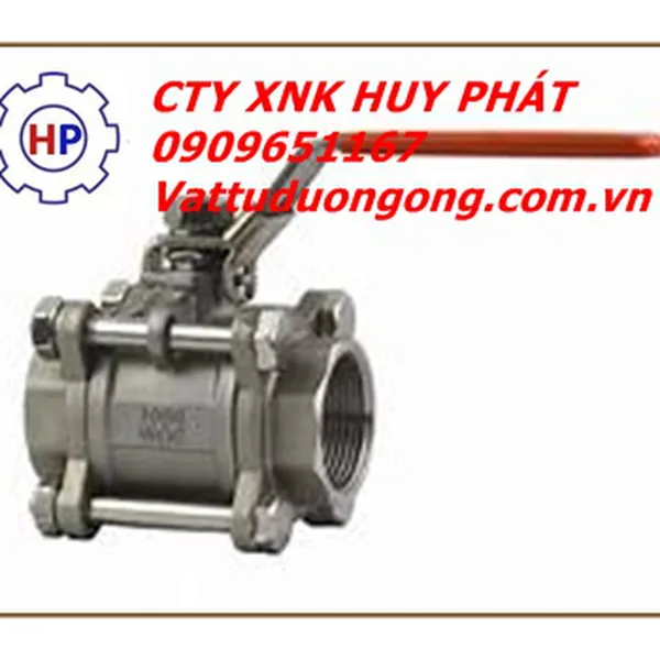 VAN BI INOX REN 304 , 316 3 MÃNH ( 3PC)  DN15 ( phi 21)
