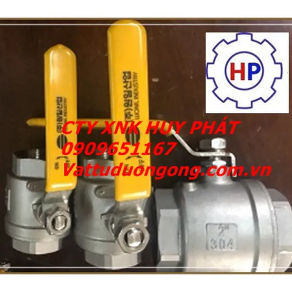 Van bi ren inox tay gạt DN20 ( phi 27)