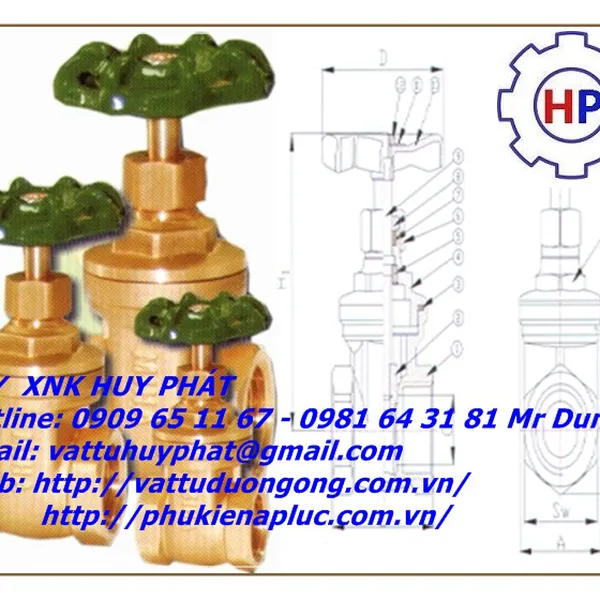 Van cửa đồng MIHA phi 27 ( DN20)