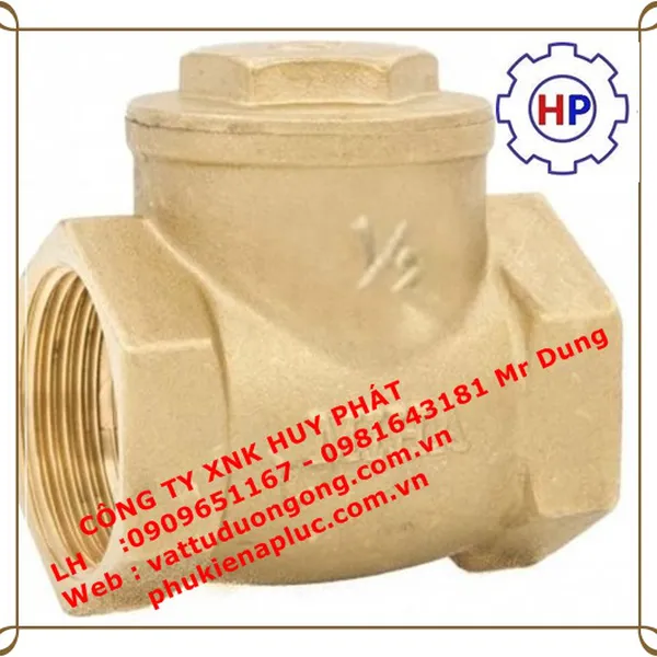 VAN MỘT CHIỀU LÁ ĐỒNG MIHA DN20 ( phi 27)