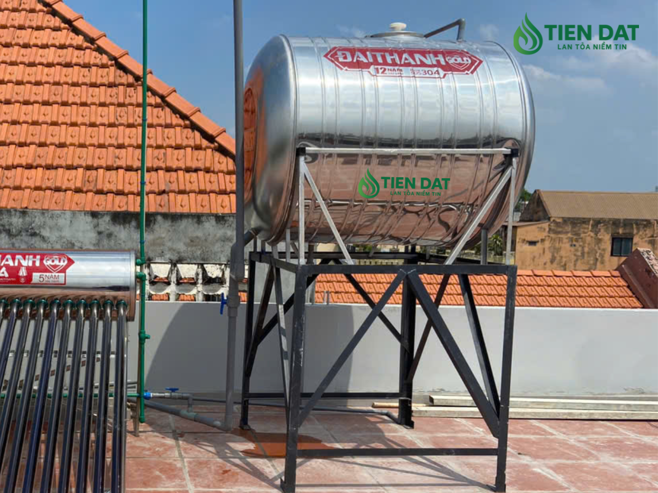 bồn inox đại thành 1000l nằm bồn inox đại thành 1000l nằm