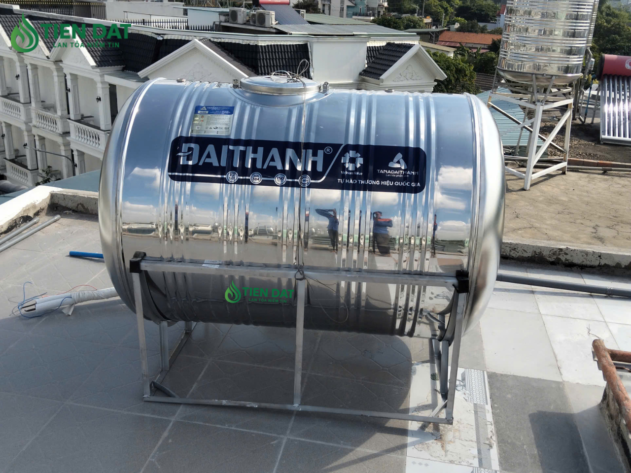 bồn inox đại thành 1000l nằm bồn inox đại thành 1000l nằm
