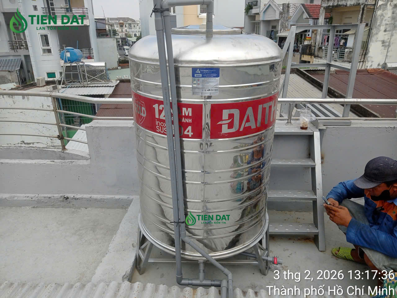 bồn inox đại thành 1000l đứng bồn inox đại thành 1000l đứng