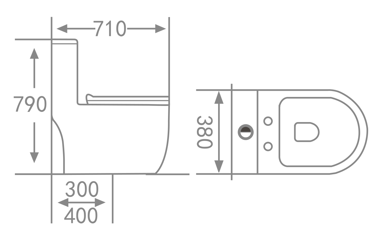Bồn cầu Hwata 1 khối HT-110 Bồn cầu Hwata 1 khối HT-110