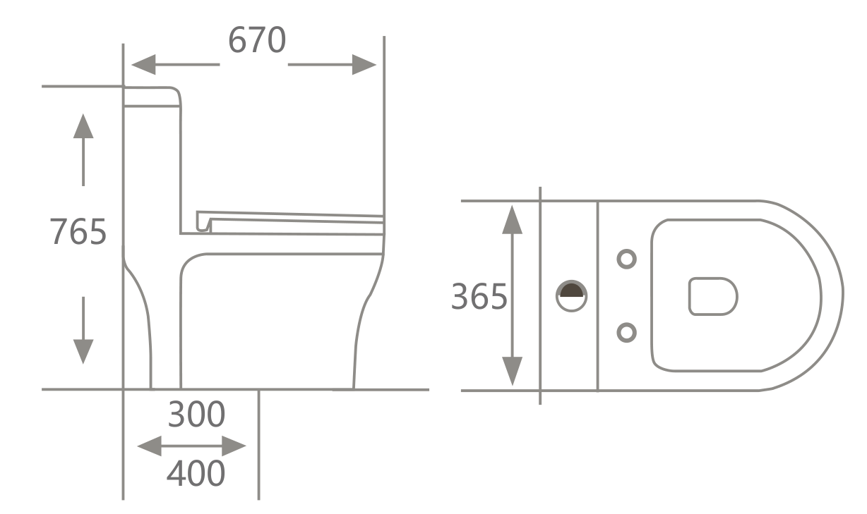 Bồn cầu Hwata 1 khối HT-127 Bồn cầu Hwata 1 khối HT-127