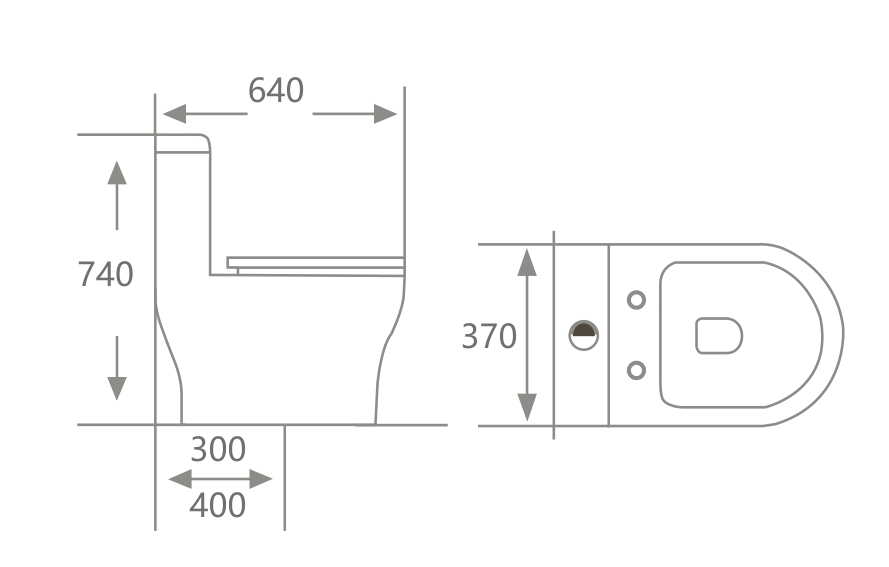 Bồn cầu Hwata 1 khối HT-135 Bồn cầu Hwata 1 khối HT-135