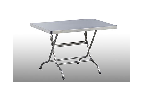 Bàn xếp inox mặt hình chữ nhật