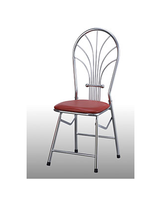 Ghế dựa inox xếp 7 sóng mặt nệm GX21