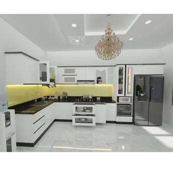 Tủ bếp inox 304 cửa Acrylic HWARC 01