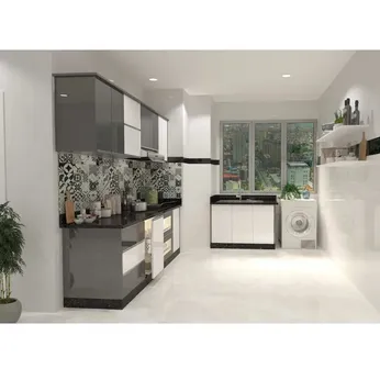 Tủ bếp inox 304 cửa Acrylic HWARC 05