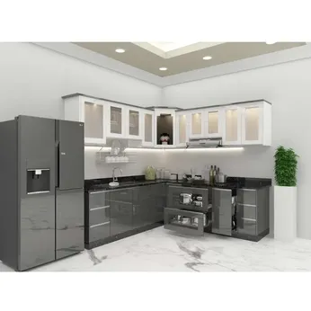 Tủ bếp inox 304 cửa Acrylic HWARC 06