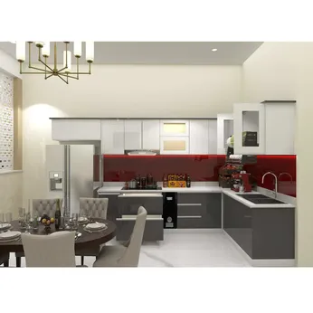 Tủ bếp inox 304 cửa Acrylic HWARC 08