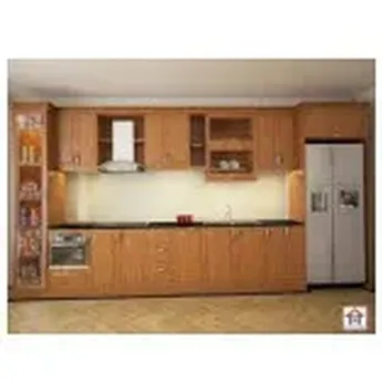 Tủ bếp inox 304 Hwata cửa gỗ sồi HWGS 05