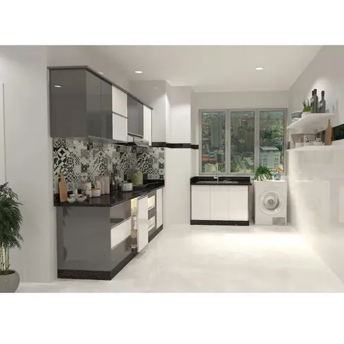 Tủ bếp inox 304 cửa Acrylic HWARC 05