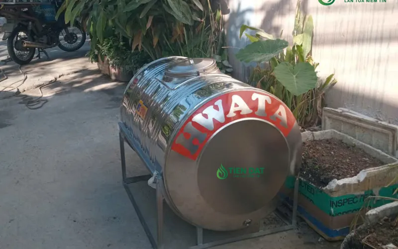 Công trình thực tế giao bồn nước inox Hwata 500L Nằm tại Hóc Môn - Lựa chọn phù hợp với nhu cầu sử dụng của gia đình