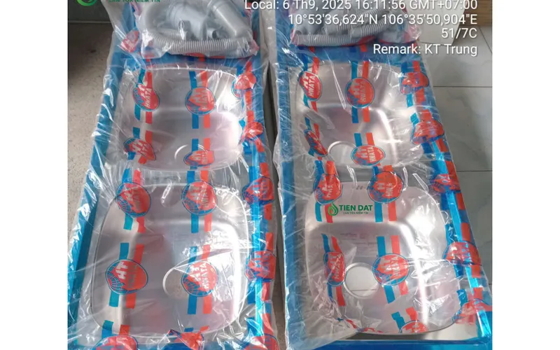 Công trình thực tế giao chậu Hwata cửa hàng Việt Tân ở Hóc Môn