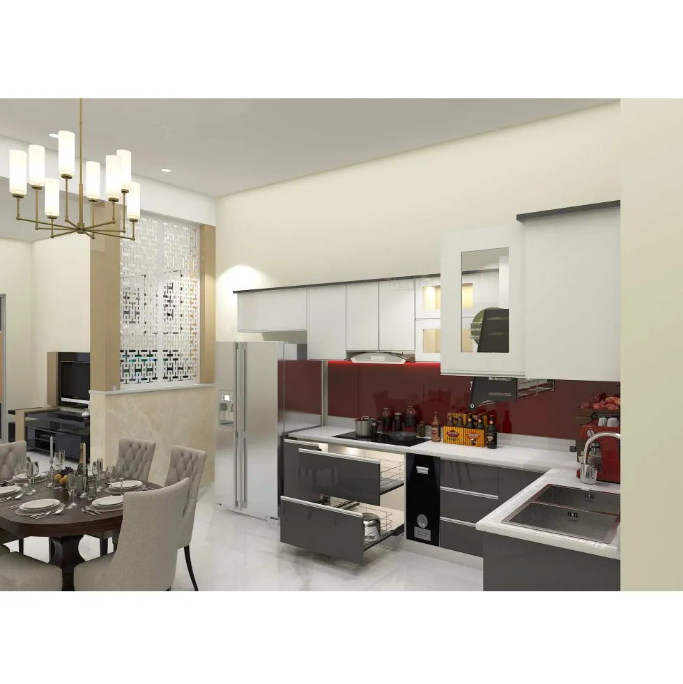 Tủ bếp inox 304 cửa Acrylic HWARC 03 Tủ bếp inox 304 cửa Acrylic HWARC 03