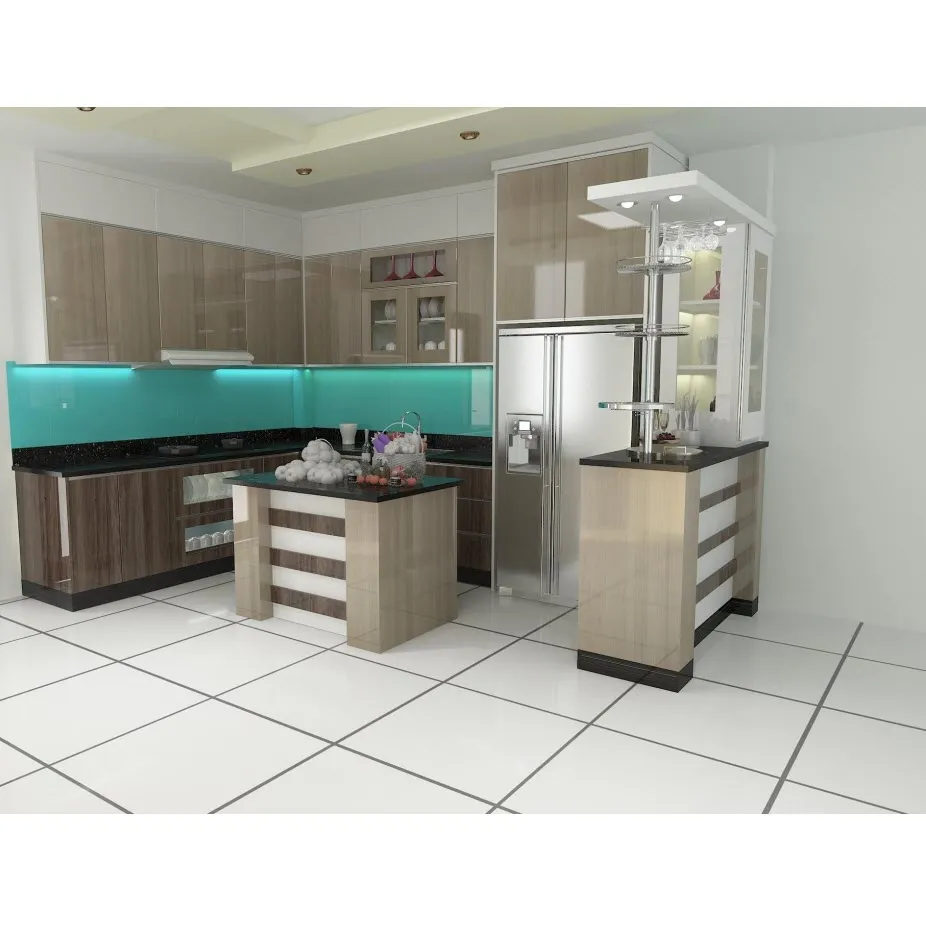 Tủ bếp inox 304 cửa Acrylic HWARC 12 Tủ bếp inox 304 cửa Acrylic HWARC 12