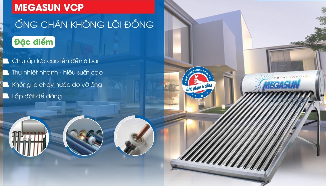 máy nước nóng năng lượng mặt trời megasun ống dầu máy nước nóng năng lượng mặt trời megasun ống dầu