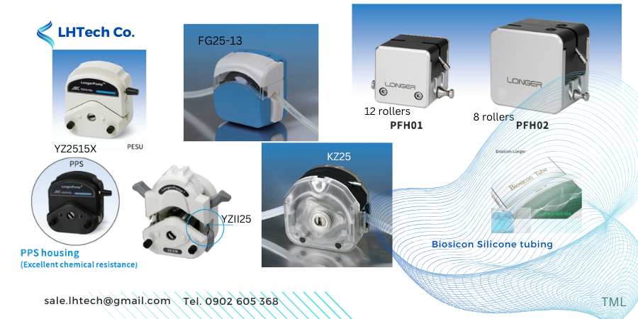 Đầu bơm nhu động dùng với ống Biosicone silicone 15# Longer