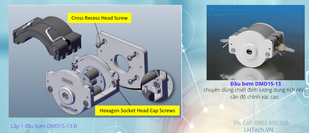 Cách lắp đầu bơm DMD15-13 - Longer