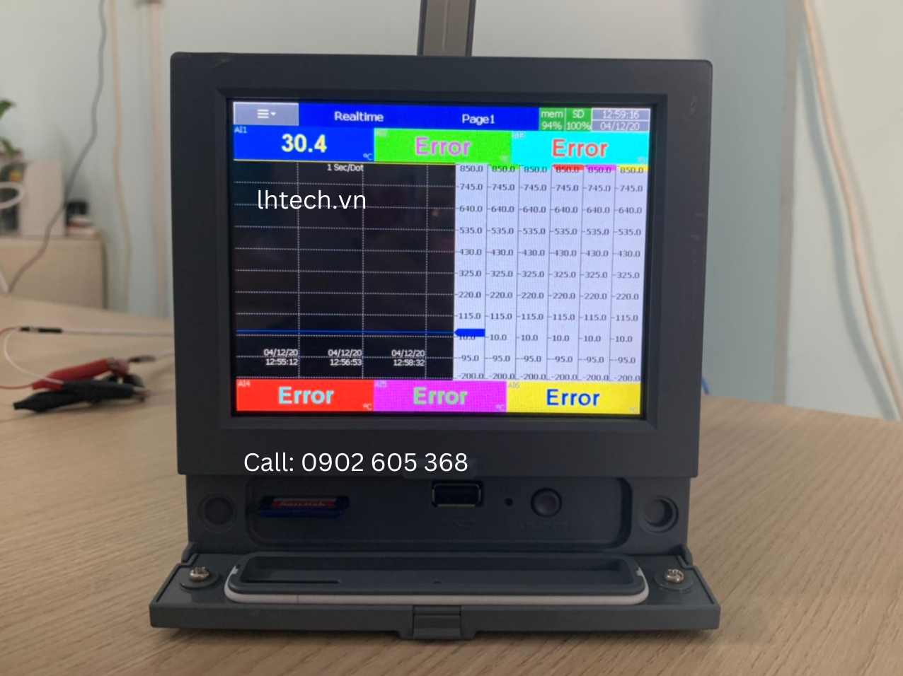 PR20 thiết bị ghi dữ liệu Paperless recorder- Brainchild