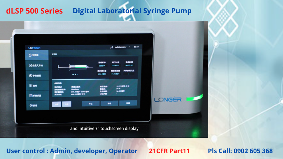 Man hình điều khiển -Thiết bị định lượng dLSP 500 của Longerpump