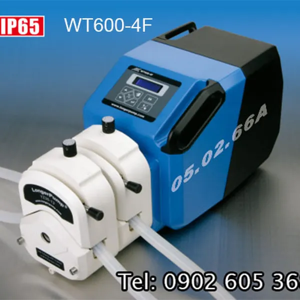 Bơm nhu động WT600-4F chiết định lượng 