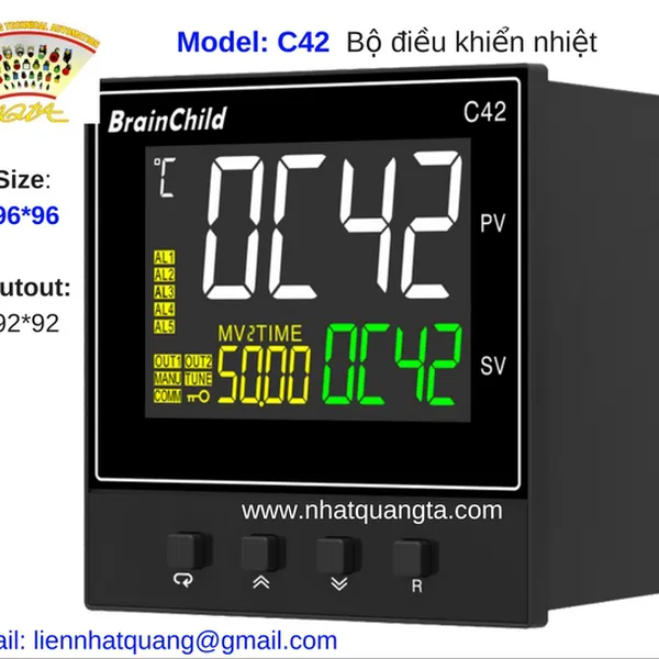 Bộ ổn nhiệt điều khiển nhiệt độ C42  - Fuzzy + PID
