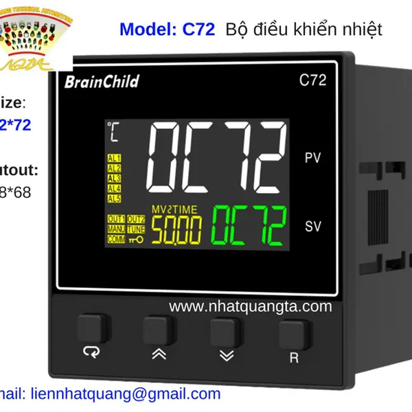 Bộ ổn nhiệt điều khiển nhiệt độ C72  - Fuzzy + PID