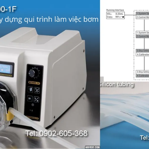 WT600-1F-Xây dựng quy trình làm việc cho bơm nhu động- Longerpump