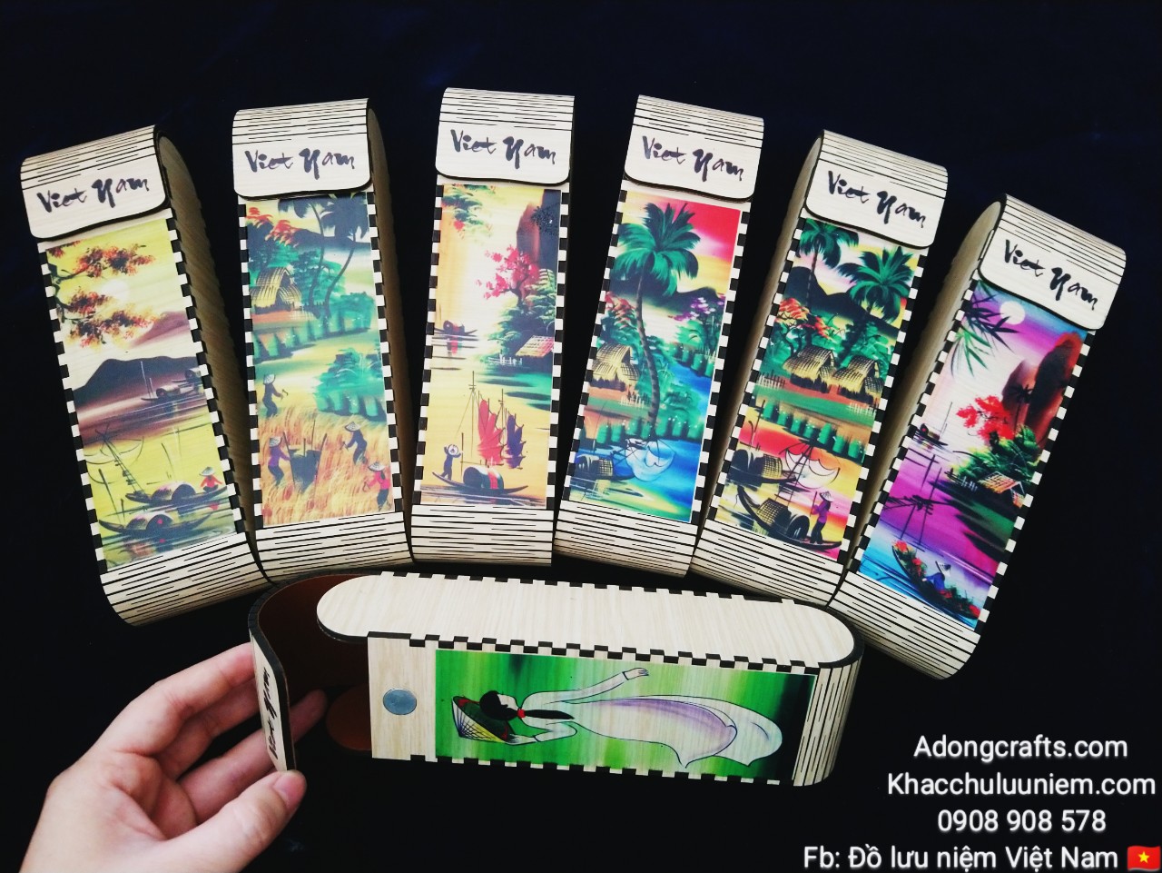 Hình địa danh nổi tiếng xuyên suốt Bắc Trung Nam : Hà Nội , Huế, Đà Nẵng, TP Hồ Chí Minh ... đều được nghệ nhân vẽ và tạo hình thủ công nhé