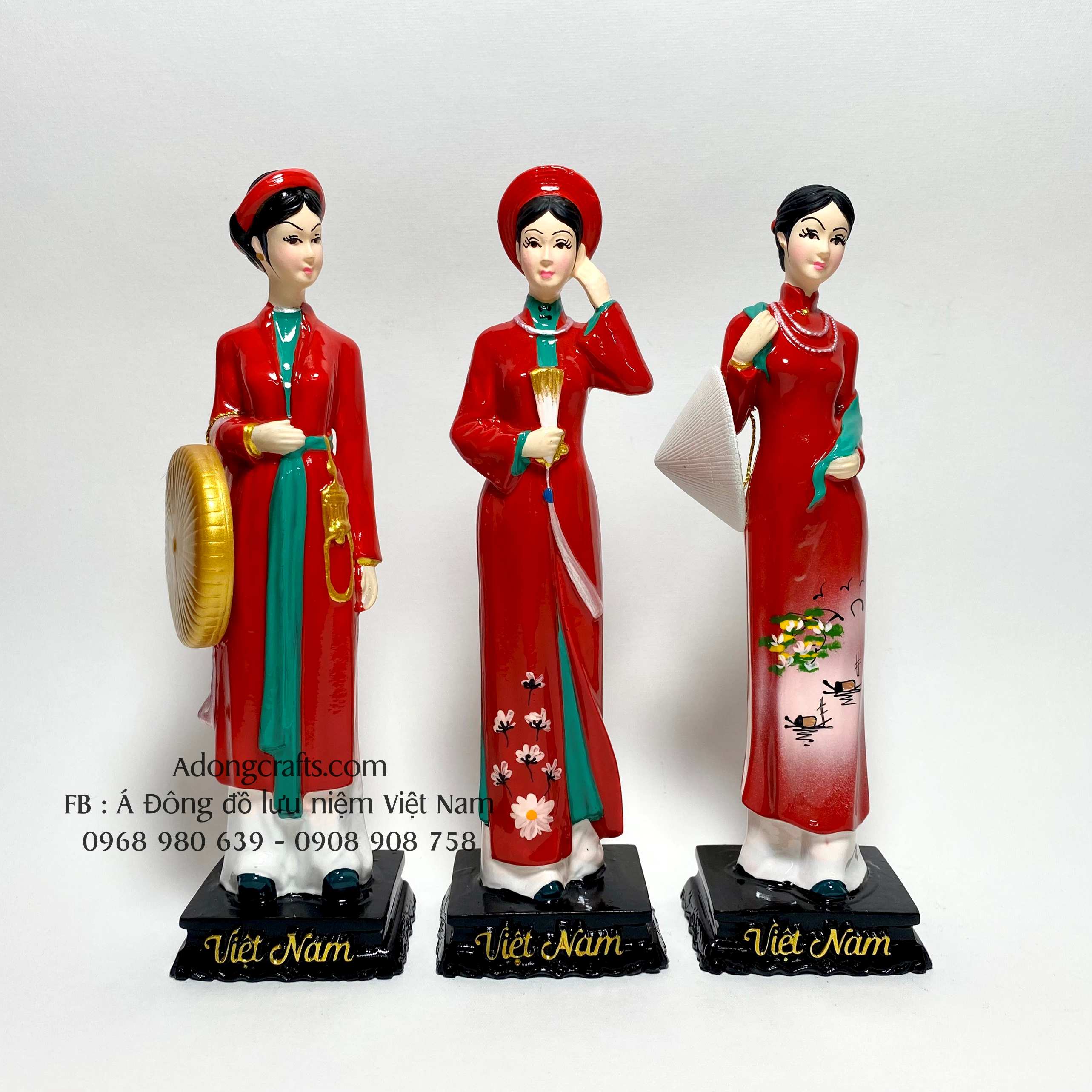 bo tuong ba co gai bac trung nam mau do