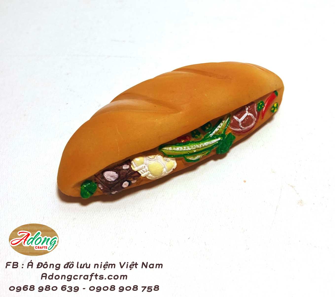magnet nam cham trang tri banh mi