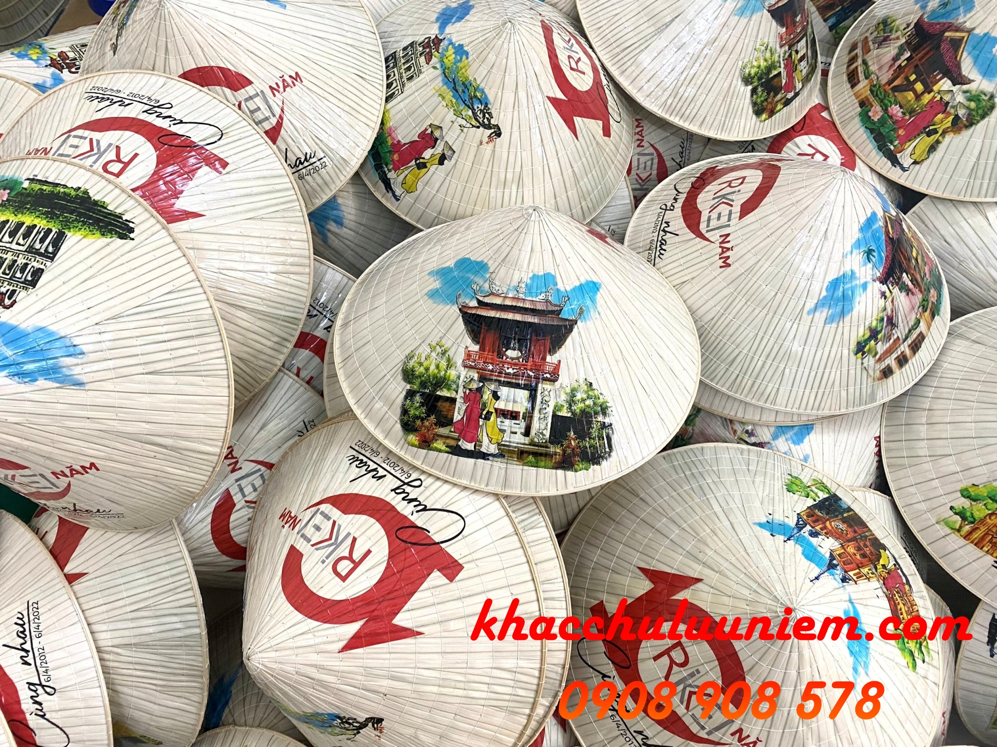 non la in logo theo yeu cau