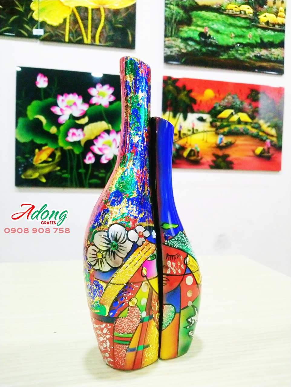 binh phu the trang tri sonmai luu niem viet nam