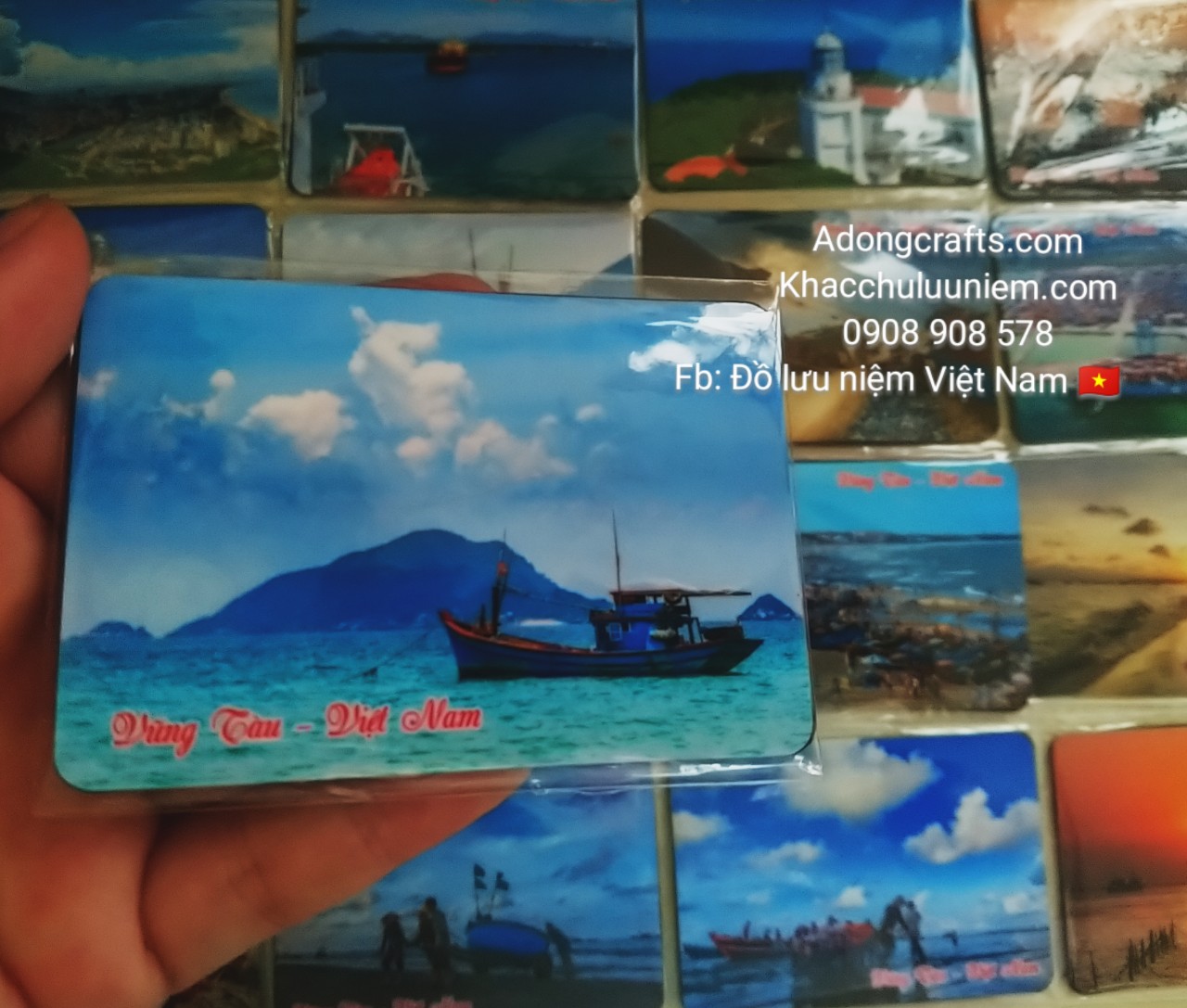 Sản xuất và cung cấp magnet hít gắn tủ lạnh hình ảnh thành phố Vũng Tàu