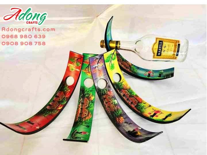Đế kệ trưng rươu chất liêu sơn mài trang trí decor lưu niệm Việt Nam