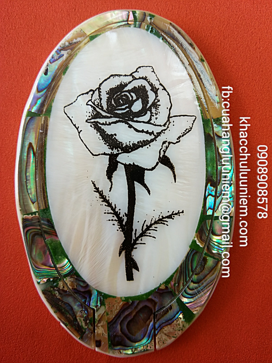 guong oc ve hinh hoa hong