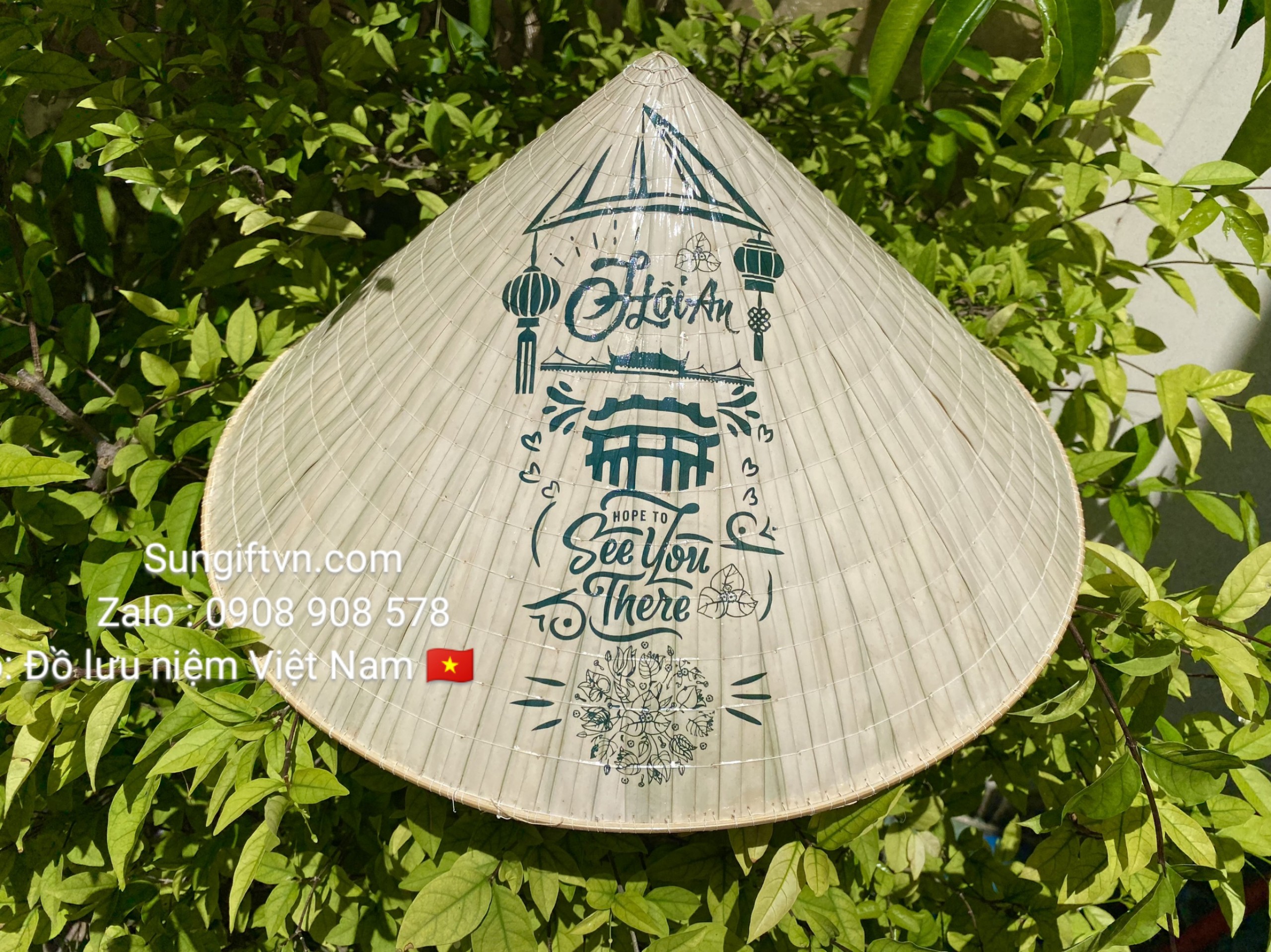 non la viet nam in hinh anh logo hoi an