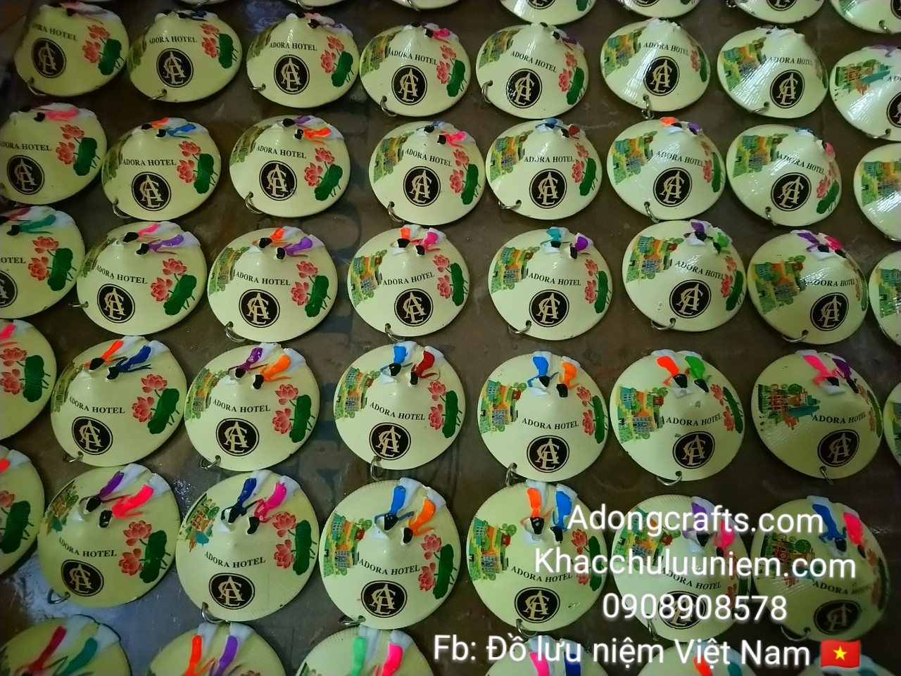 hit non la in logo len theo yeu cau, hit tu lanh hinh non la