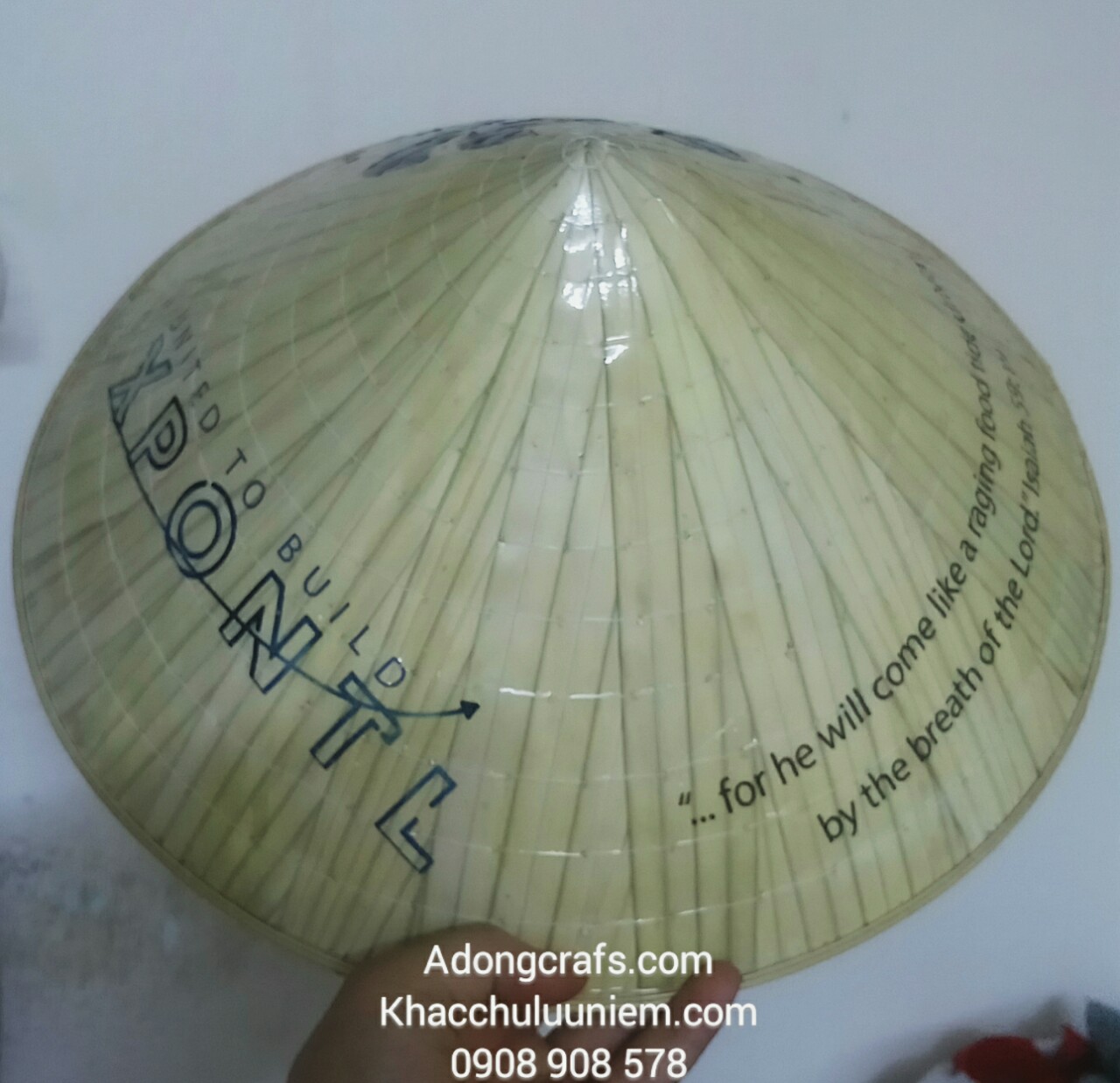 Nón lá in theo yêu cầu sắc nét đẹp tuyệt