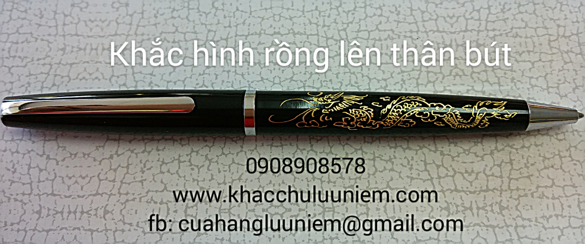 Khắc hình rồng trên thân bút - thủ công bằng tay lấy liền trong vòng 3 phút