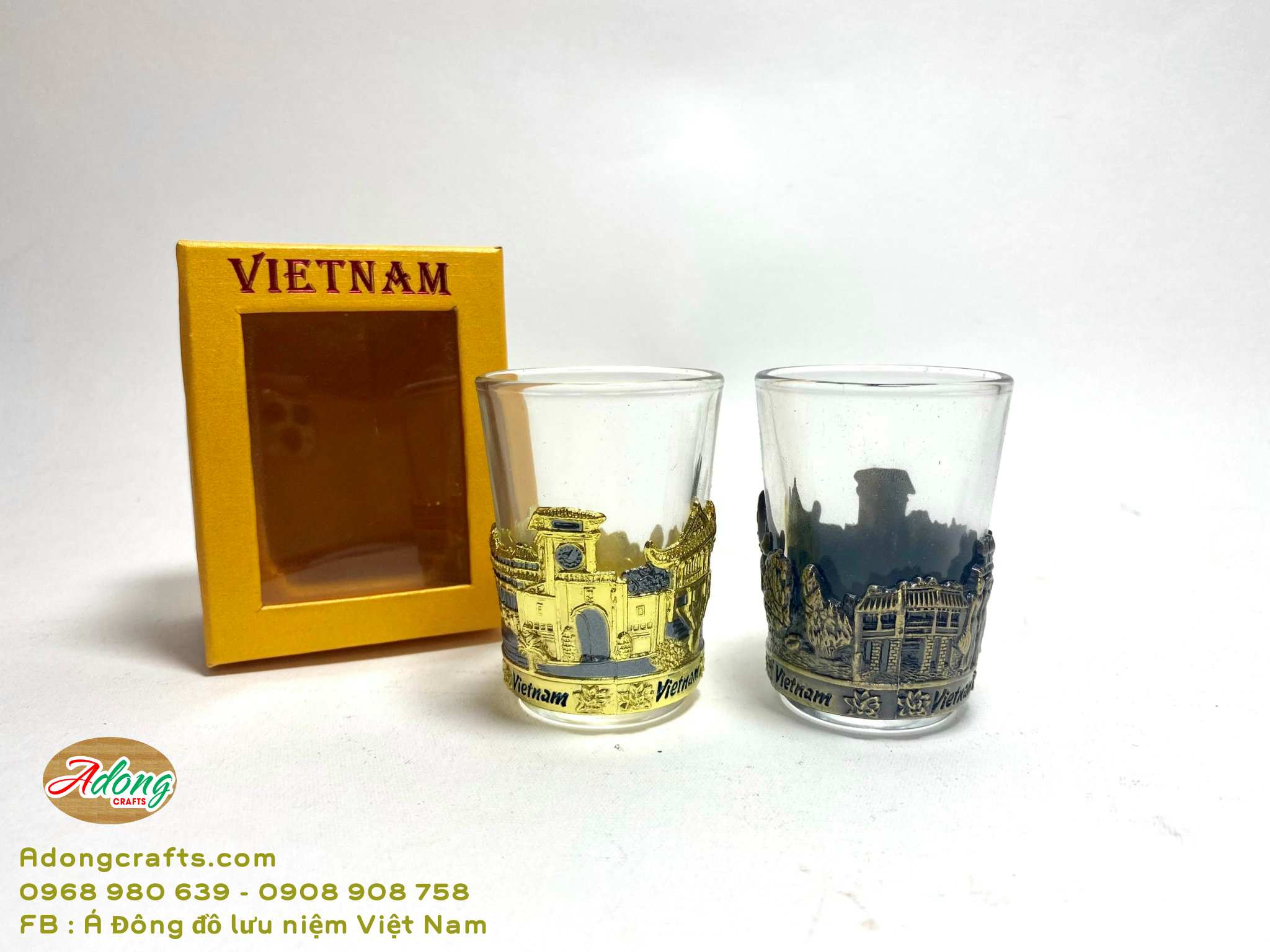 ly thủy tinh lưu niệm viet nam qua tang