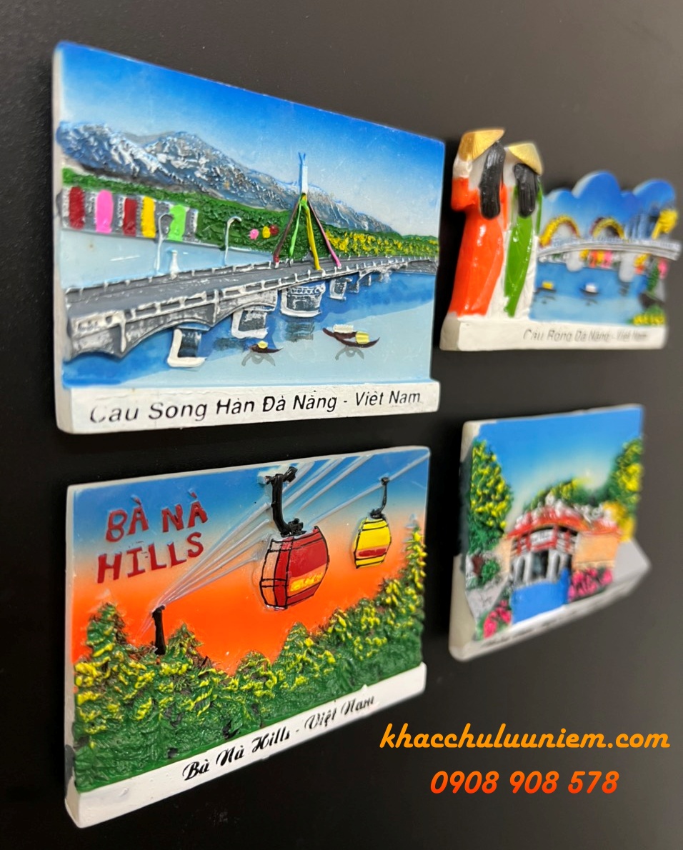 Magnet 3D lưu niệm hình Hà Nội chất liệu bột đá poly - Quà tặng lưu niệm Việt Nam