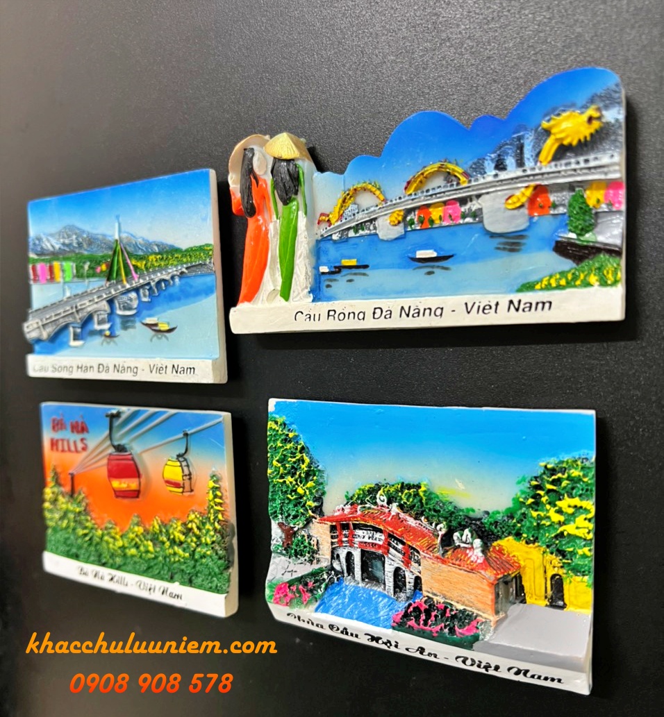 Magnet 3D lưu niệm hình Hà Nội chất liệu bột đá poly - Quà tặng lưu niệm Việt Nam