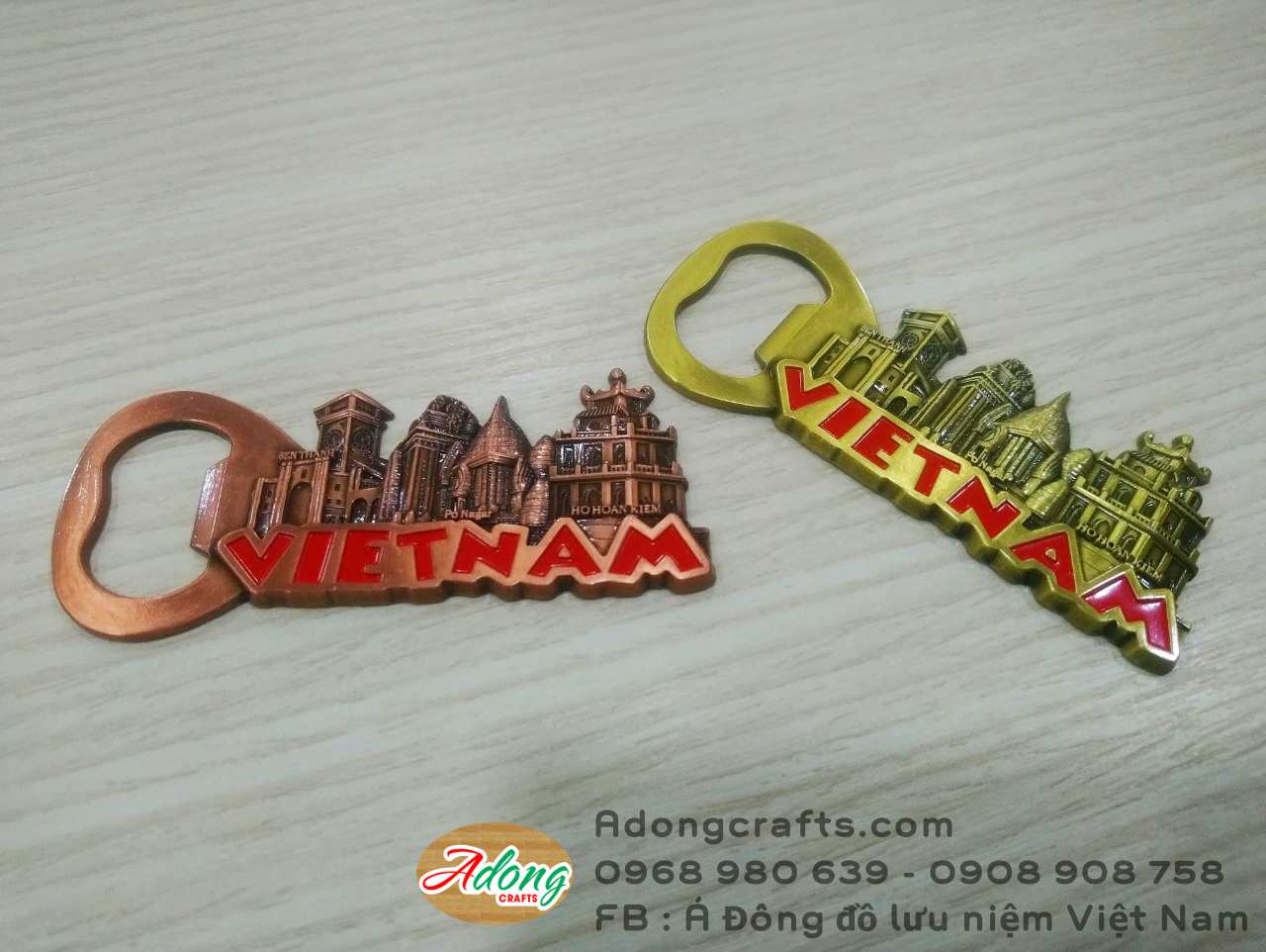 Nam châm khui nắp chai kim loại trang trí tủ lạnh