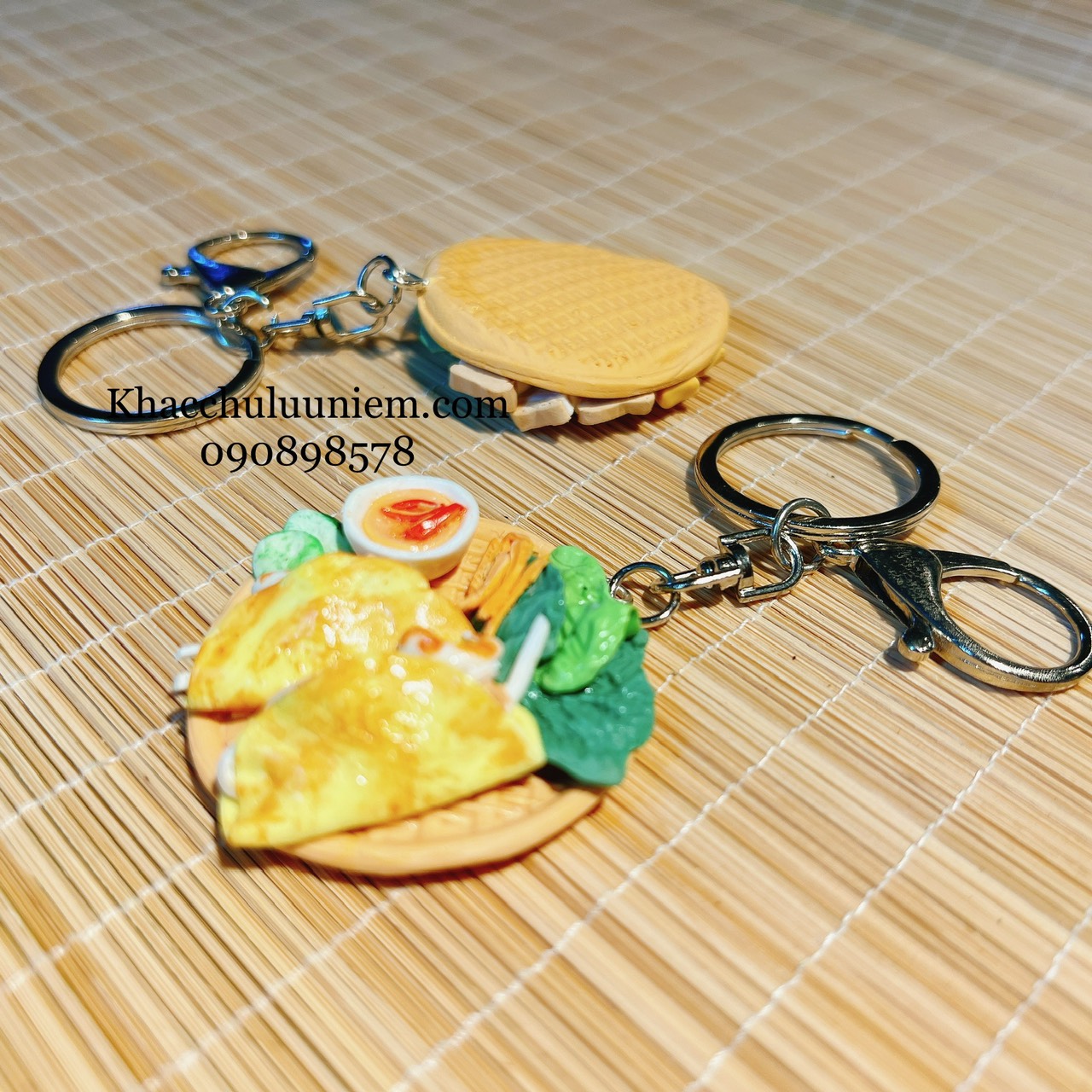 móc khóa hình Bánh xèo Việt Nam