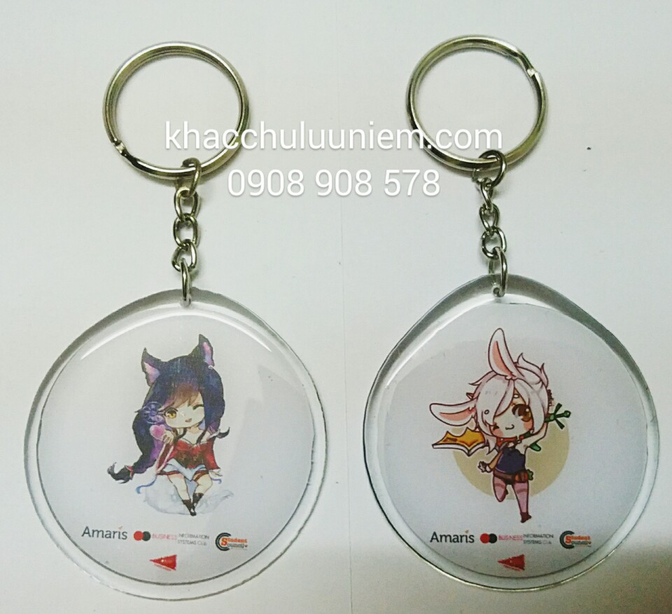 moc khoa deo hinh nhan vat game