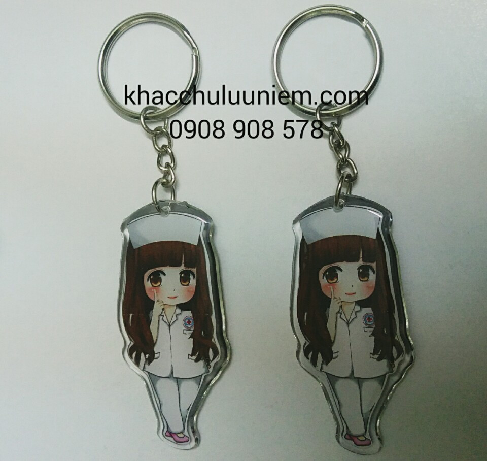 moc khoa chipi hinh nu y ta